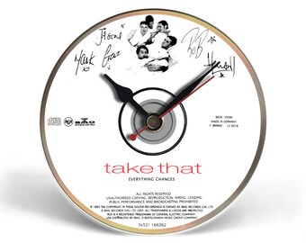 Take That "Everything Changes" CD Clock