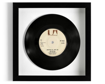 Don McLean "American Pie" Framed 7" Vinyl Record