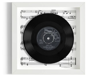 Diana Ross & The Supremes "Baby Love" Framed 7" Vinyl Record UK NUMBER ONE 19 Nov - 2 Dec 1964