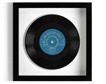 Danny Williams "Moon River" Framed 7" Vinyl Record UK NUMBER ONE 28 Dec 1961 - 10 Jan 1962