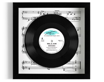 Mel & Kim "Respectable" Framed 7" Vinyl Record UK NUMBER ONE 22 Mar - 28 Mar 1987
