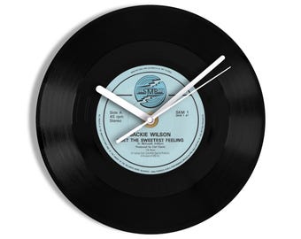 Jackie Wilson "I Get The Sweetest Feeling" 7" Vinyl Record Wall Clock