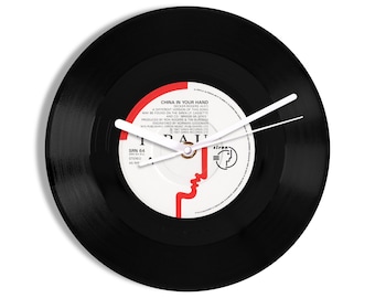T-Pau "China In Your Hands" 7" Vinyl Record Wall Clock UK NUMBER ONE 8 Nov - 12 Dec 1987