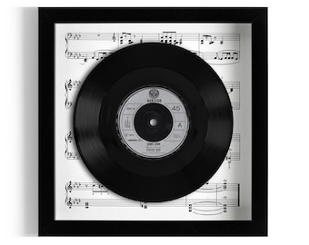 Status Quo "Down Down" Framed 7" Vinyl Record UK NUMBER ONE 12 Jan - 18 Jan 1975