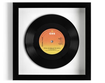 Bonnie Tyler "Total Eclipse Of The Heart" Framed 7" Vinyl Record UK NUMBER ONE 6 Mar - 19 Mar 1983
