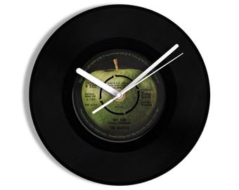 The Beatles "Hey Jude" 7" Vinyl Record Wall Clock UK NUMBER ONE 11 Sep - 24 Sep 1968