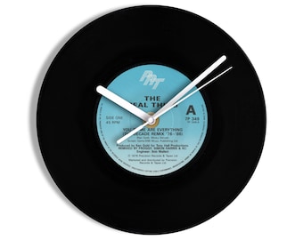 The Real Thing "You To Me Are Everything" 7" Vinyl Record Wall Clock UK NUMBER ONE 20 Jun - 10 Jul 1976