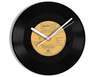 ABC "All of My Heart" 7" Vinyl Record Wall Clock