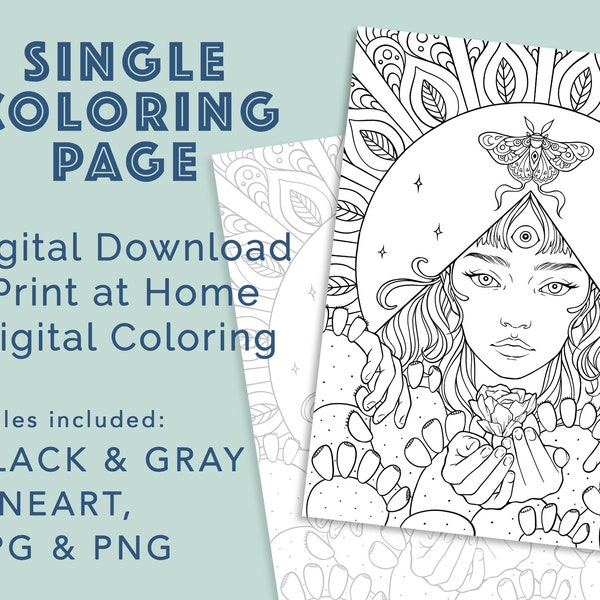 Black Background Adult Coloring Pages - Etsy