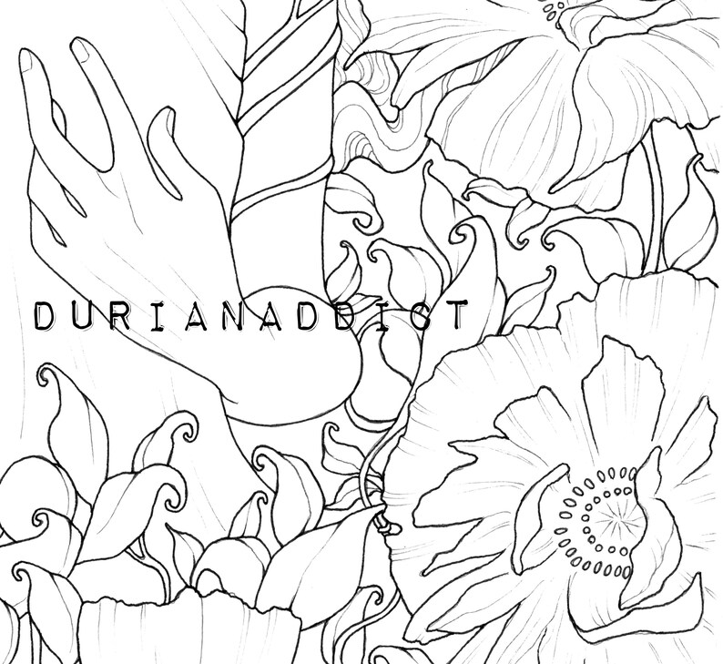 Download DIGITAL Coloring Pages Printable Coloring Book PDF Adult | Etsy