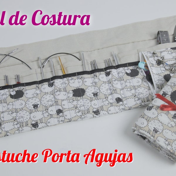 Funda Porta Agujas Patrones + Videotutorial - Patrón Costura PDF - DIY - Sewing Patterns