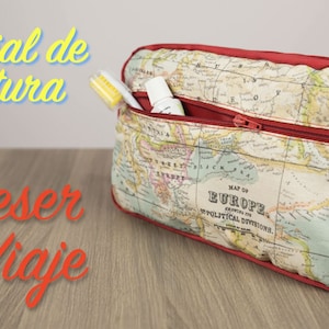 Neceser Unisex Patrones + Videotutorial - Patrón Costura PDF - DIY - Neceser Unisex -