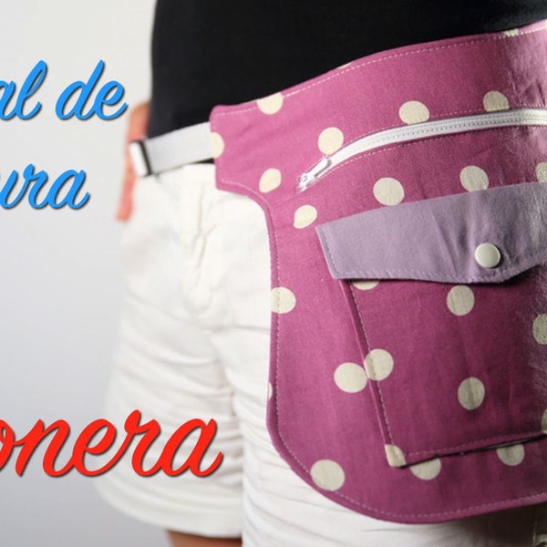 Fanny Pack Patterns + Video Tutorial - PDF Sewing Pattern - DIY - Hip Bag