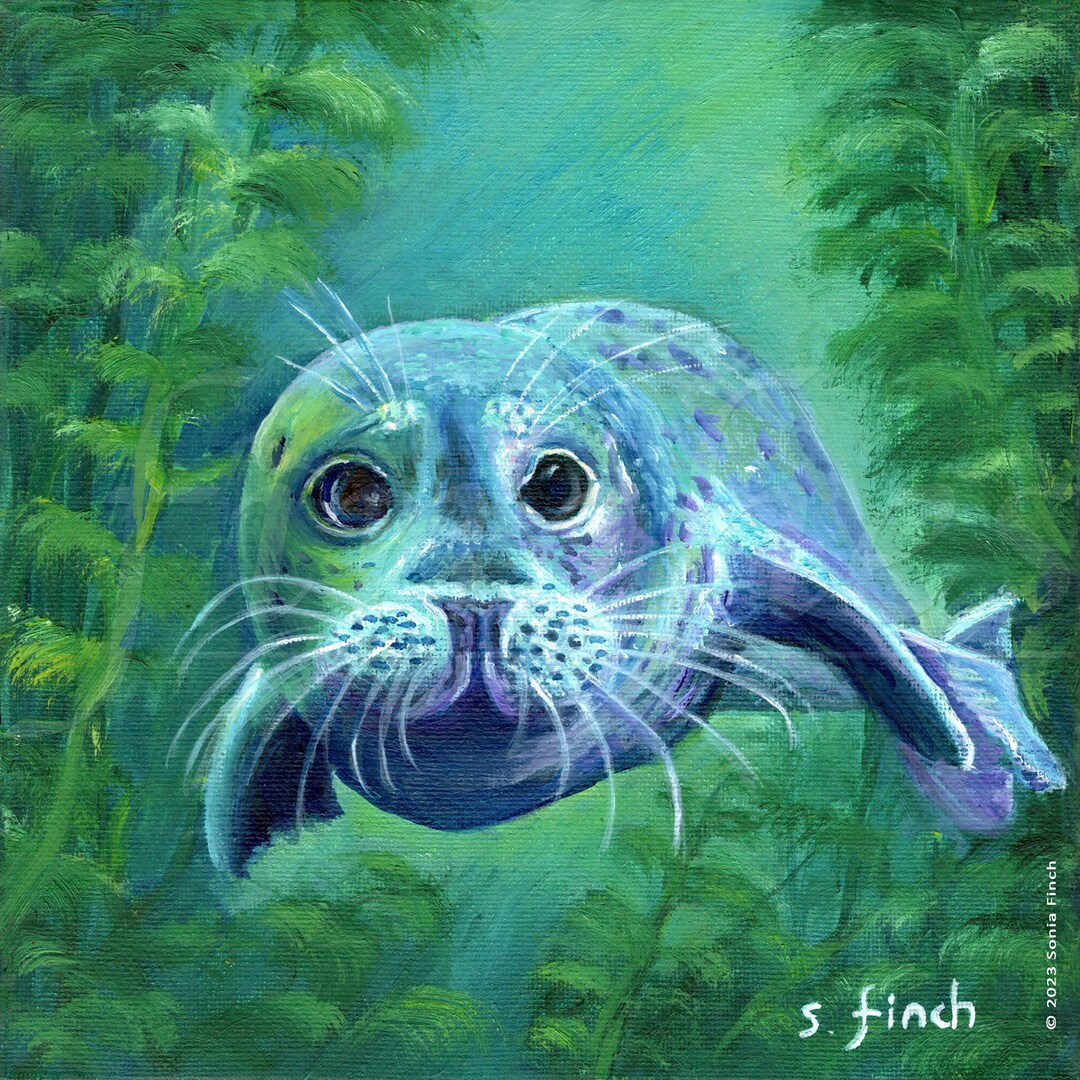 Spirit of Seal Art Prints. Unique Wedding Gift. Parents Anniversary