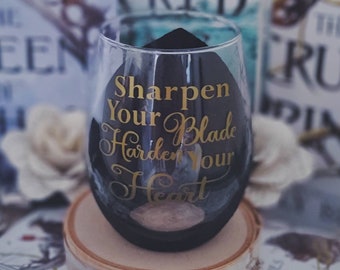 Sharpen your blade harden your heart, The Cruel Prince, YA fandom, Bookstagram, Bookish cup, Cardan and Jude