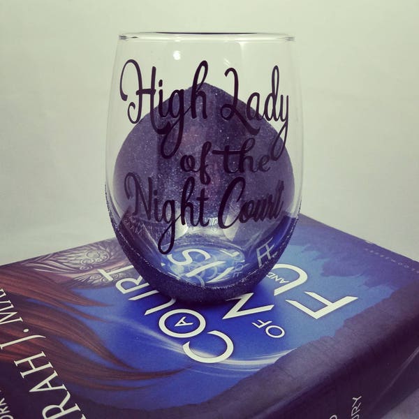 High lady of the night court, Bookish Glass, A court of mist and fury, War and Ruin, night court, officially licensed seller