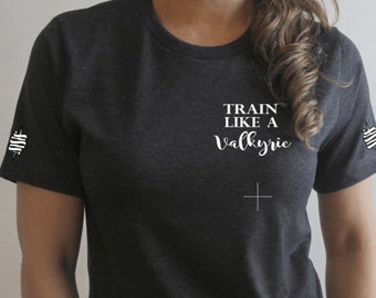 Train like a Valkyrie tee, A Court of Silver Flames, ACOTAR, Bookish tee, Book shirt, Valkyrie, Nesta, Booktok, Book Merch