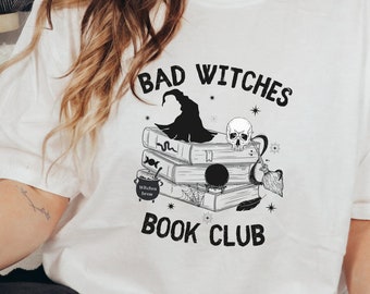 Bad Witches Book Club Tee, gift for reader, halloween bookish sweatshirt, spookish & Bookish, blook club shirt