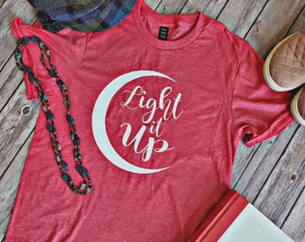 Light it up, Crescent City shirt, Bookish shirt,  Book fandom shirt, YA Book shirt, bookish tee, House of Earth and Blood