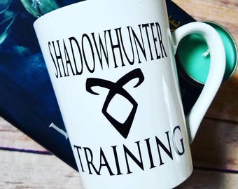 Shadowhunter training mug inspired by the Mortal instruments