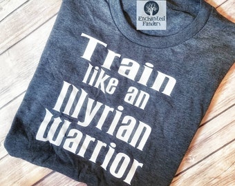 Train like an Illyrian Warrior t-shirt, Illyrian wings, ACOTAR, Sarah J Maas Merch, Fandom shirt, Bookish tees, officially licensed seller