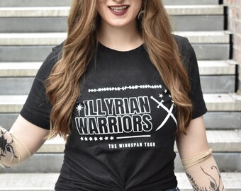 Illyrian Warriors Band tee, A court of Thornes and Roses, Acotar, Velaris, Night Court, Illyrian, bookish tee
