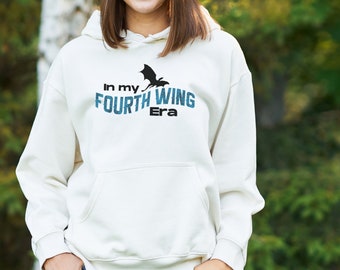 In my Fourth Wing Era Hoodie, Licensed vendor, Rebecca Yarros, Violet Sorrengail, Xaden Riorson, Romantasy fantasy, Bookish, gift for reader