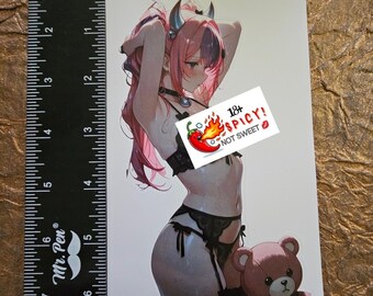 Oversized waterproof anime waifu sticker NSFW 18+ Ironmouse