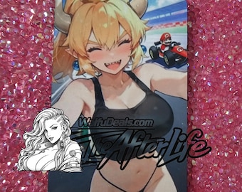 Bowsette mario proxy thin metal or thick plastic  waifu card NSFW 18+