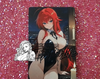 Rias Gremory proxy thin metal waifu cards NSFW 18+