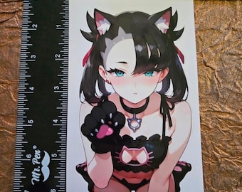 Oversized waterproof waifu sticker Marnie