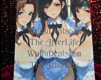Tifa Yuffie Aerith Final Fantasy 8x10 metal plaque waifu print