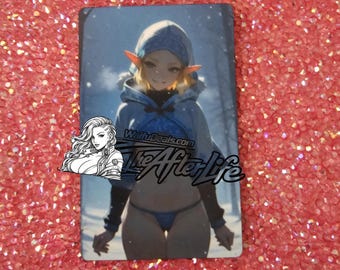 Princess Zelda proxy thin metal waifu cards NSFW 18+