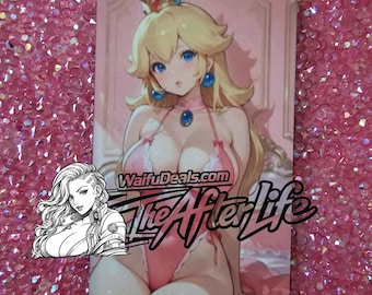 Princess Peach mario thin metal or thick plastic  waifu card NSFW 18+