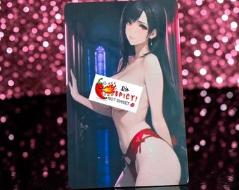Tifa Lockhart proxy thin metal waifu cards NSFW 18+