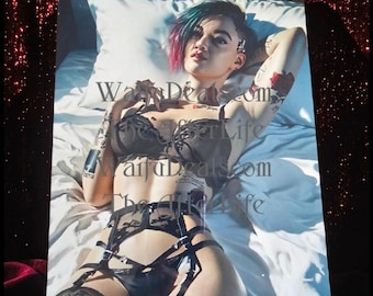 Judy Alvarez Cyberpunk 8x10 metal plaque waifu print