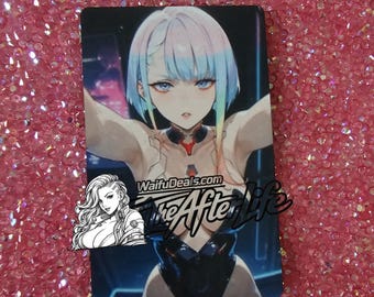 Lucy Cyberpunk edgerunners proxy thin metal waifu cards NSFW 18+