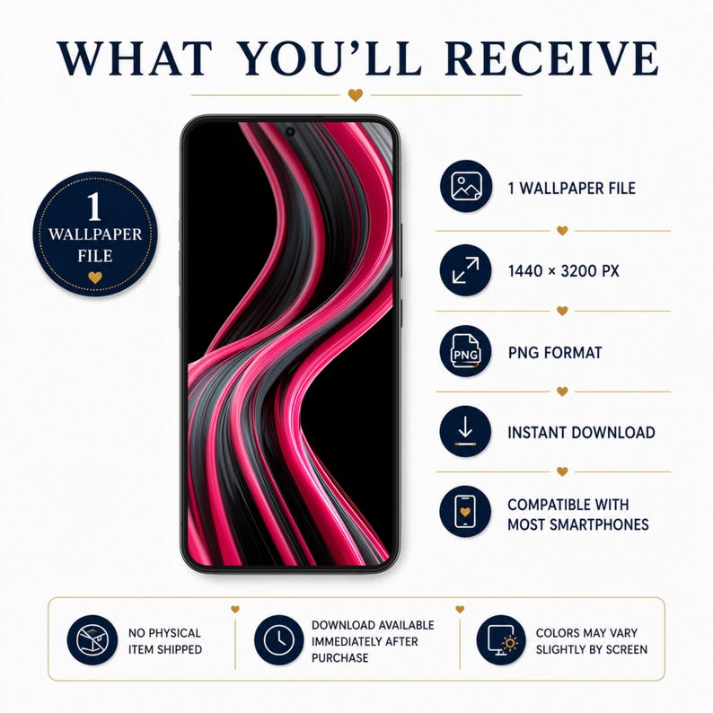 Pink Abstract Ribbon Phone Wallpaper | Modern Neon Wave Background ...
