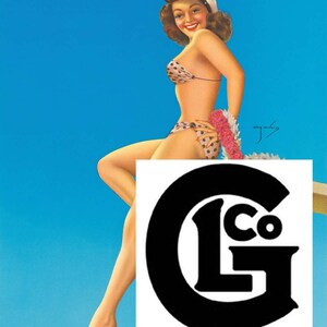 May include: A black and white illustration of the letters "LG" with the word "Co." above the letters. The letters are in a circle.