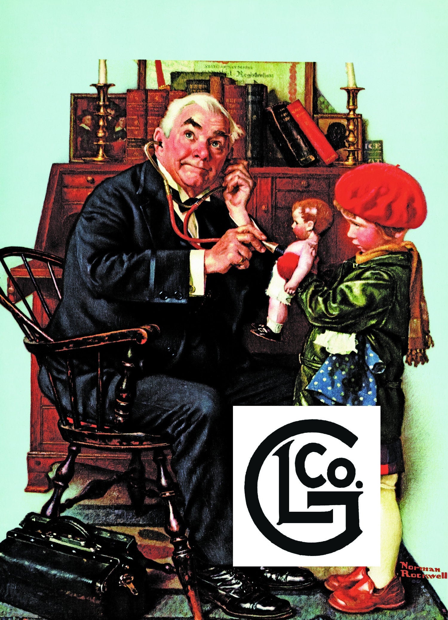 Norman Rockwell Doctor and Doll Print - Etsy