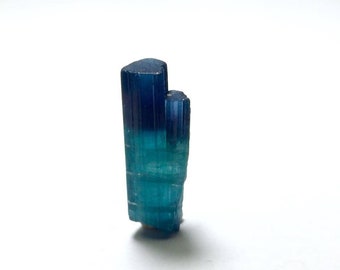 21*20*13 mm 47.65 cts Terminated Blue Cap Tourmaline Crystal with Albite from Paprok