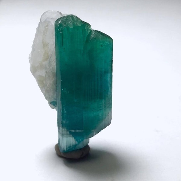 Natural Pariba Tourmaline Crystals with Quartz Specimen