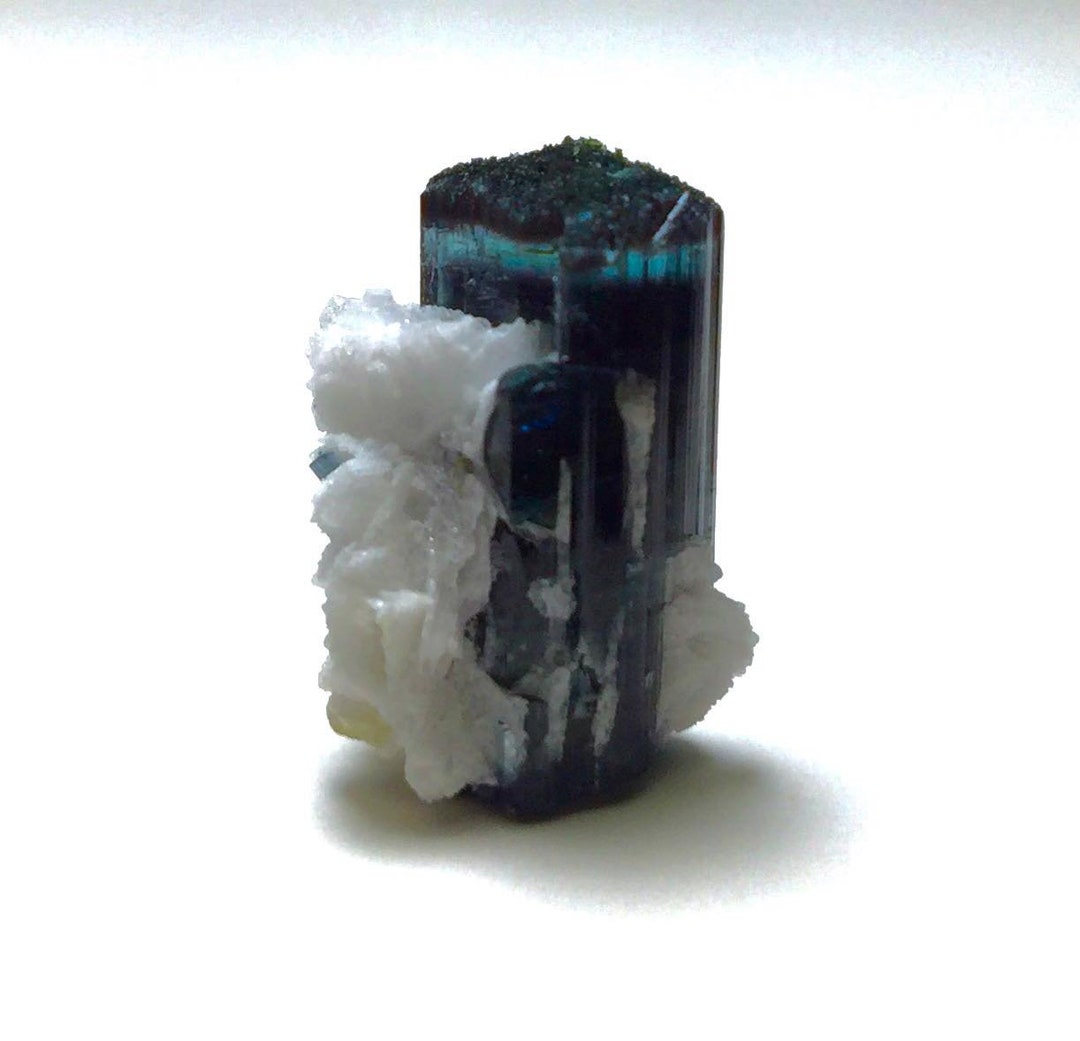 ブルーキャップトルマリン標本 - Etsy 日本