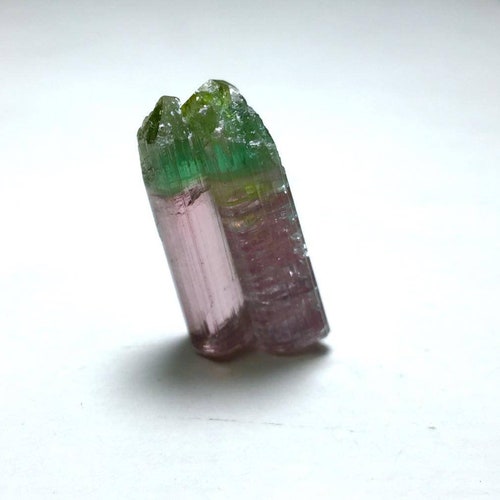 Bi Color Terminated shops Tourmaline Crystals