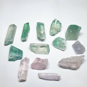 200 grams Kunzite crystals