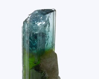 アフガニスタン産　レインボートルマリン　標本　原石 バイカラートルマリン結晶：原石標本、アフガニスタン・パプロク