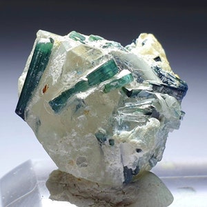 ブルーキャップトルマリン標本 - Etsy 日本