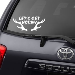 Hunting Decal, Hunting Decal for Men, Hunting decal Car, Deer Decals, Deer Decals for Trucks, Antler Decals, Hunter Gift, Hunter Sticker