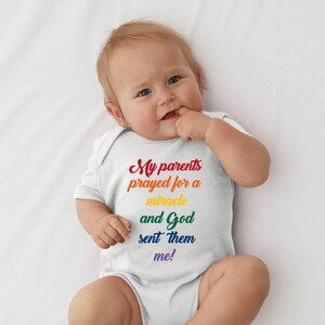 Miracle Baby, Miracle Baby Outfit, Miracle Baby Gift, IVF Baby, IVF Baby Clothes, Fertility Baby, After the Storm, IVF Newborn, Announcement