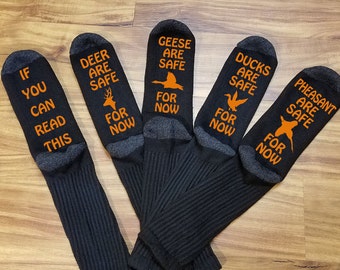 Deer Hunting Gifts, Hunting Gifts for Him, Duck Hunting Gifts,  Pheasant Hunting Gifts,  Hunting Gift for Men, Hunting Socks, Hunting Gifts